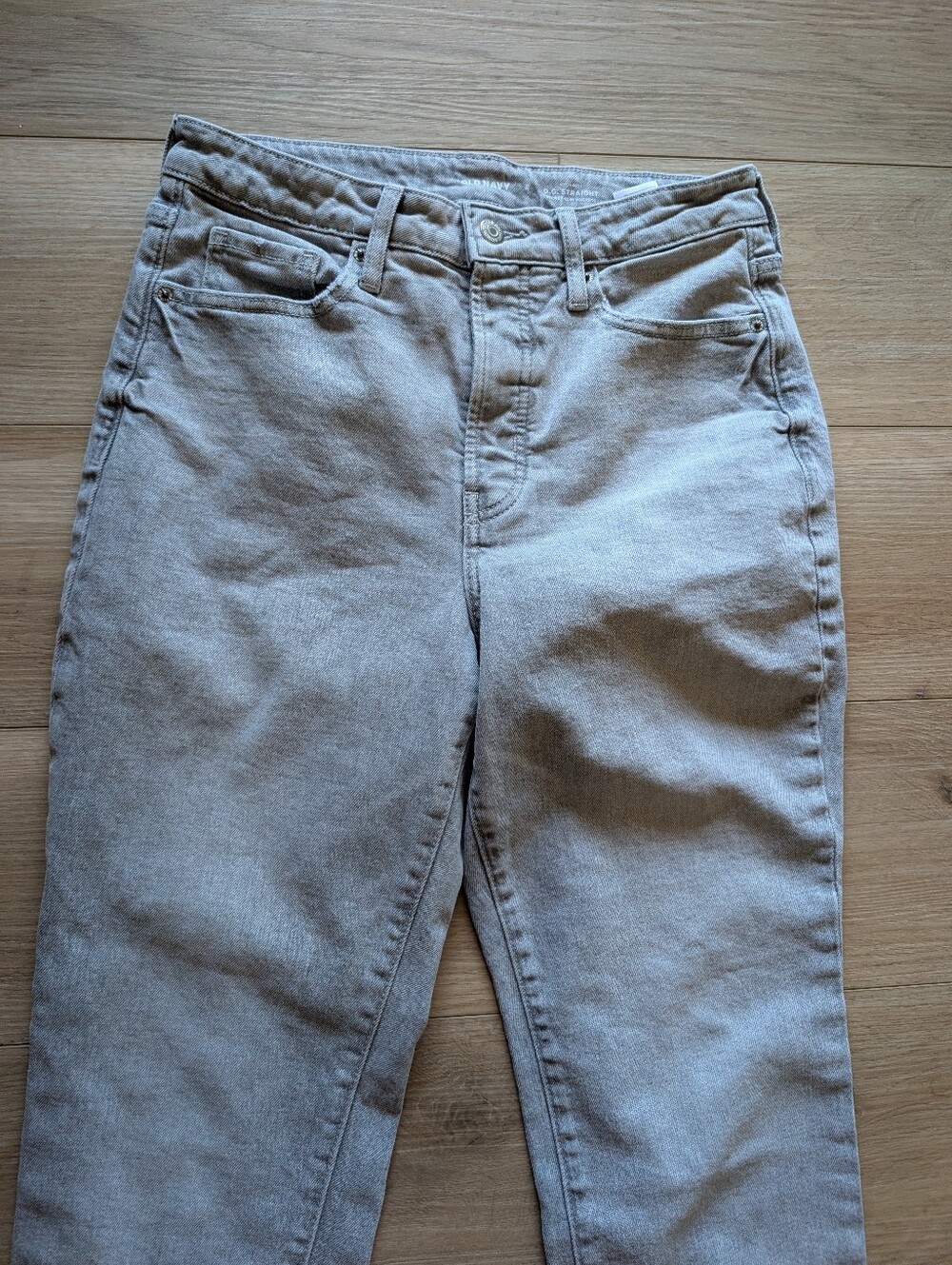 Old Navy High-Rise O.G  Straight Jeans - Gray - Picture 2 of 7